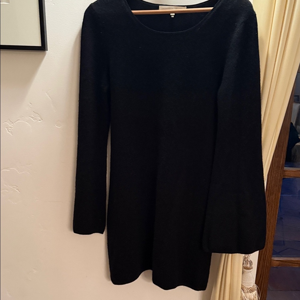 Naked cashmere Elegant Black Women's Knit longsleeve mini dress